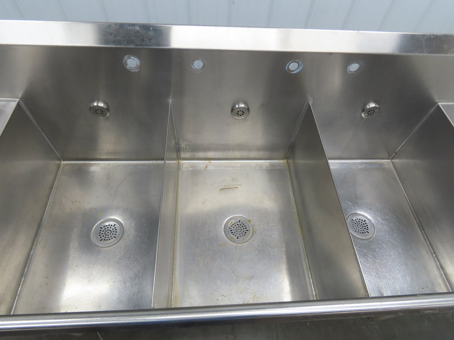 Eagle YSINK Stainless Steel 3 Bay Sink 26x20" Compartment Dual 24" Drainboard