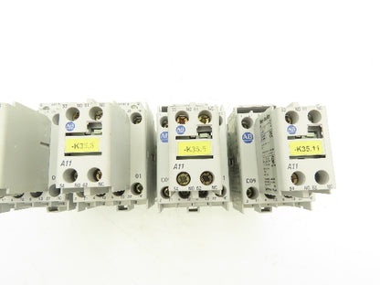 Allen Bradley 100-C09D*01 IEC Contactor 9A 3-Pole 24VDC Coil Aux 100-F  Lot of 4