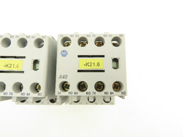 Allen Bradley 100-C30D*00 IEC Contactor 30A 3-Pole 600V 24VDC Coil  Lot of 2