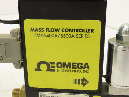 Omega FMA5518A-H2-40/0PSIG Mass Flow Meter Controller 0-5 L/min H2 FMA5400A