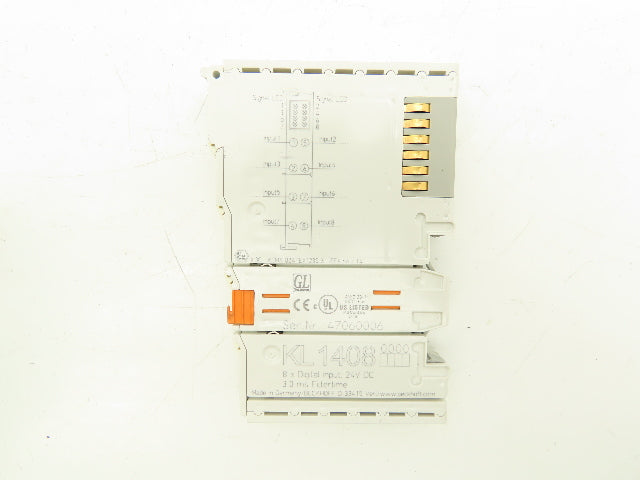 Beckhoff KL1408 Bus Terminal 8-channel Digital Input 24VDC 3ms  Lot of 6