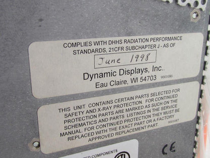 Dynamic Displays QES2014-116 14" Operator Interface Display