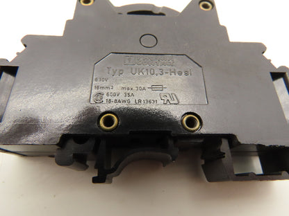 Phoenix Contact UK10.3-HESI Terminal Block Fuse Holder 30A 1-Pole Lot of 18
