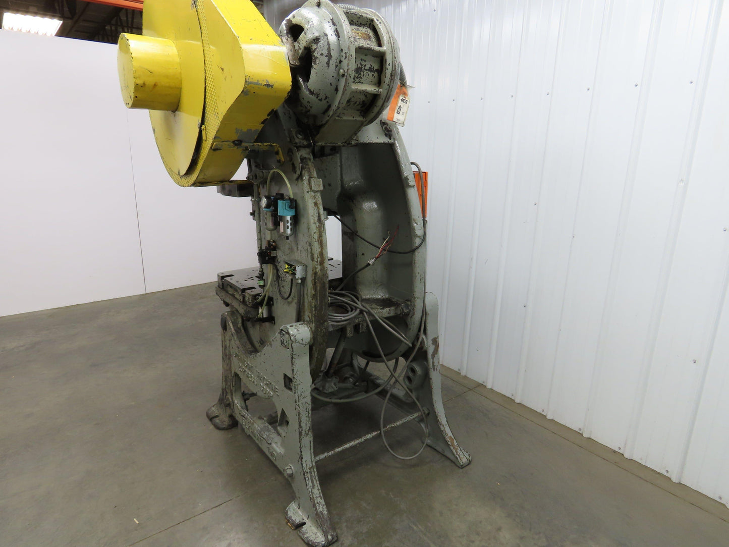 Johnson No 5 Mechanical OBI Punch Press 50 Ton 4" Stroke 10" Throat Bad Motor