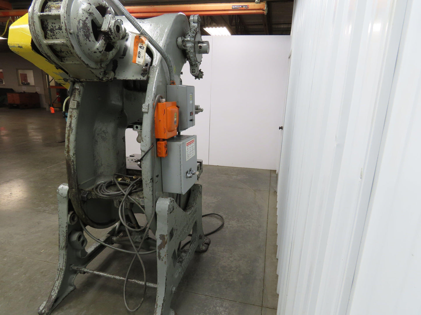 Johnson No 5 Mechanical OBI Punch Press 50 Ton 4" Stroke 10" Throat Bad Motor