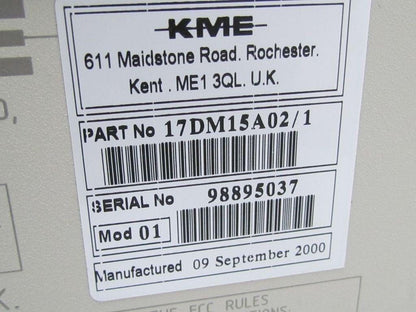 KME 01 17DM15A02/1 15" Industrial Color Monitor