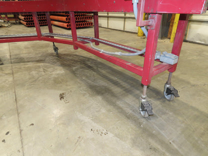 Accumulation Roller Conveyor 90° Curve RH 16"BF Variable Speed Drive 240V