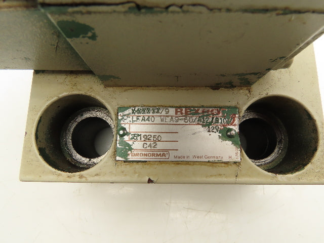 Rexroth LFA40 WEA9-60/A12/B10/12V Logic Cartridge Valve Solenoid Control Cover