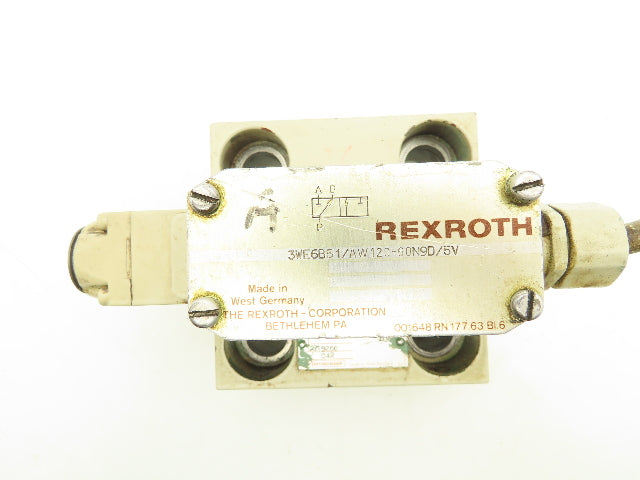 Rexroth LFA40 WEA9-60/A12/B10/12V Logic Cartridge Valve Solenoid Control Cover