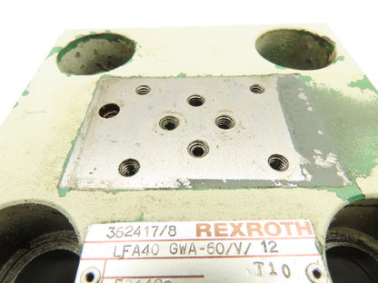 Rexroth LFA40 GWA-60/V/12 Logic 2-Way Cartridge Valve Control Cover