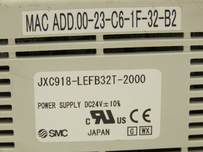SMC JXC918-LEFB32T-2000 Electric Actuator Controller 24VDC JX Motor Driver Pen