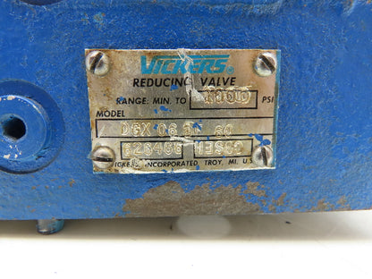 Vickers DGX 06 1F Hydraulic Pressure Reducing Manual Stack Valve 1000 PSI