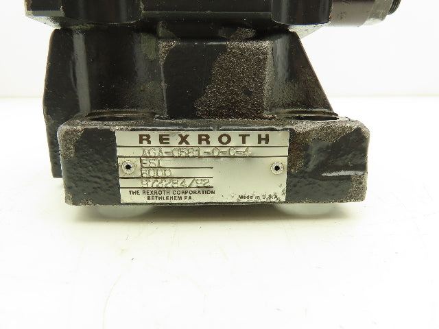 Rexroth AGA-0581-0-C-4 Hydraulic Valve Manifold 3000 PSI