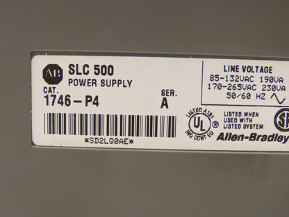 Allen Bradley 1746-P4 SLC 500 Power Supply Series A Missing Door