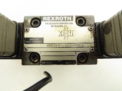 Rexroth LFA16 DBW2-62 Logic Valve Cover Solenoid Control 4WE6H51/AG24N9K4 24V