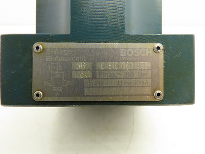 Bosch 0 810 060 053 Hydraulic Cartridge Valve 24V