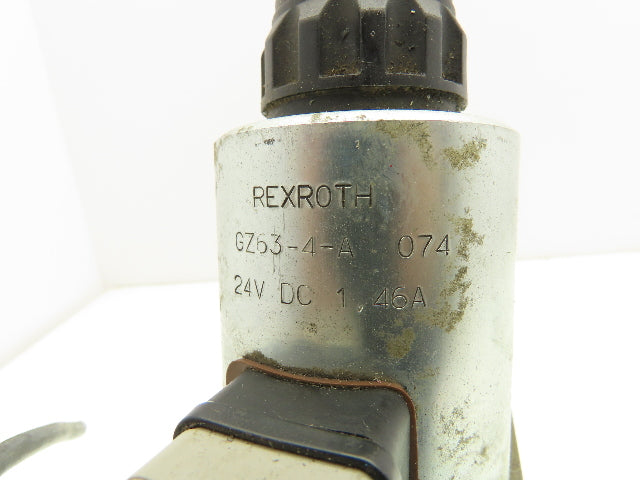 Rexroth 5-4WE10C32/CG24N9K4/A12 Directional Control Solenoid Valve 24VDC