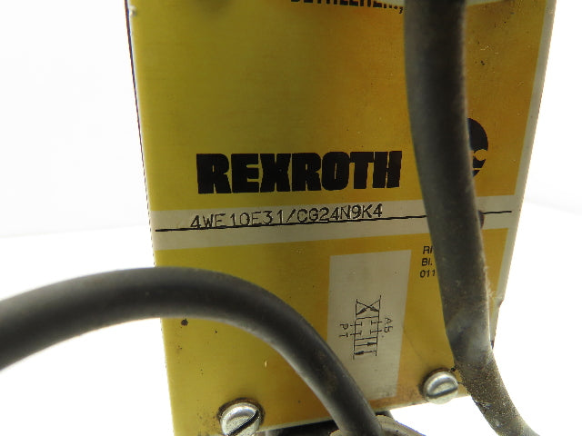 Rexroth 4WE10E31/CG24N9K4 Directional Control Solenoid Valve 24VDC