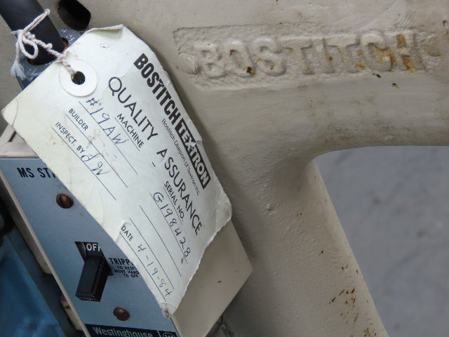 Bostitch 19AW Stanley Bronco Wire Stitcher Saddle Single Head Industrial Stapler