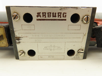 Arburg 5-4WE10 E34-32/CG24N9K4 Directional Control 4/3 Solenoid Valve 24VDC