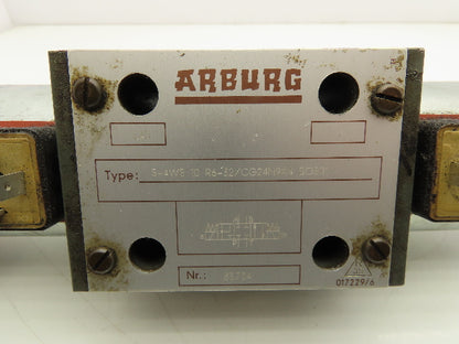 Arburg 5-4WE10 R6-32/CG24N9K4 Directional Control 4/3 Solenoid Valve 24VDC
