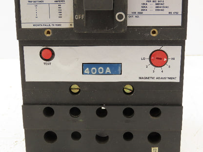 ABB Type JS Circuit Breaker 400A 480VAC 2 Pole