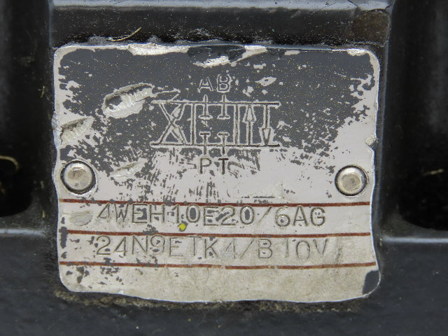 Rexroth 4WEH 10 E20/6AG24N9ETK4/B10V Directional Solenoid Valve 24VDC 4WE6 J51