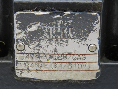 Rexroth 4WEH 10 E20/6AG24N9ETK4/B10V Directional Solenoid Valve 24VDC 4WE6 J51
