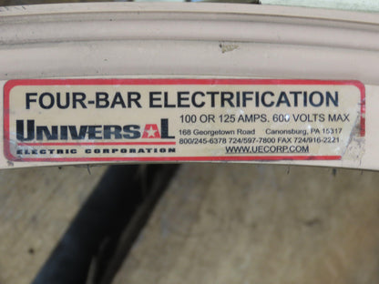 Four Bar Electrification 125A 600V 10 Conductor 60" Diameter Bussway Rail Union