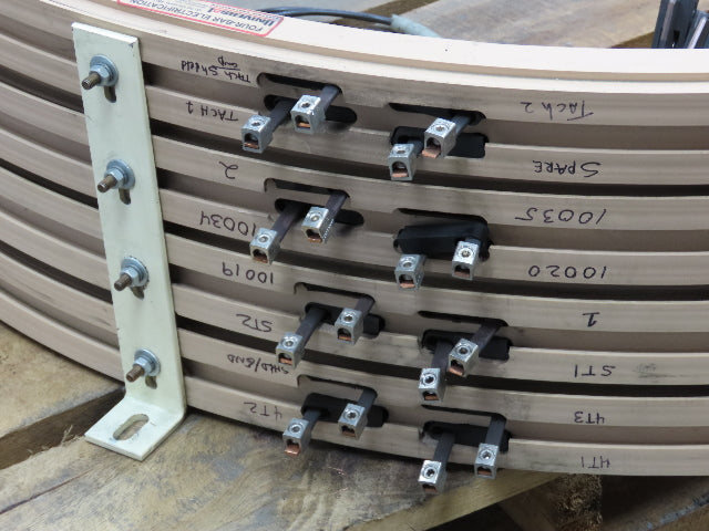 Four Bar Electrification 125A 600V 10 Conductor 60" Diameter Bussway Rail Union