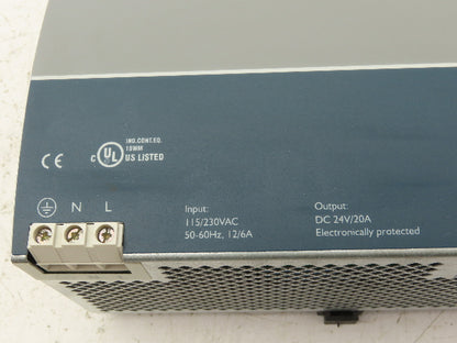 Sola SDN20-24-100 Power Supply Unit 24VDC 20A Output 115/230V Input 600W