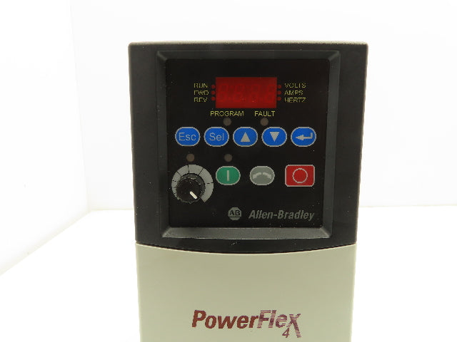 Allen Bradley 22A-A8P0N104 PowerFlex 4 Variable AC Drive VFD 2Hp 240V 1PH Input