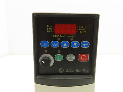 Allen Bradley 22A-A2P3N104 PowerFlex 4 AC Drive Variable VFD .5Hp 230V 1PH Input