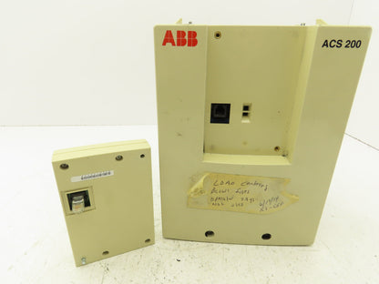 ABB ACS201-6P6-3-00-10 ACS 200 AC VFD Drive 480V 10A Broken Cover