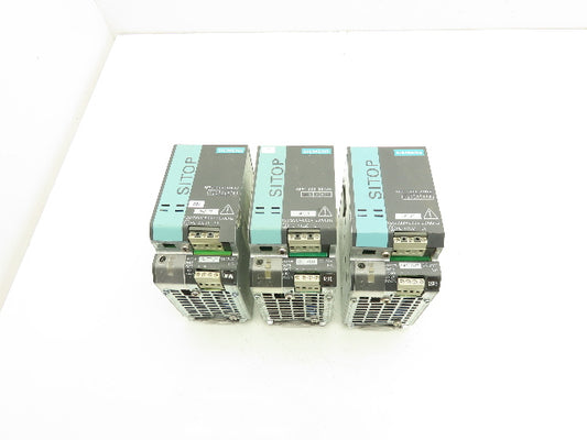 Siemens 6EP1333-3BA00 SITOP Modular Power Supply 24VDC 5A 1/2ph Lot Of 3