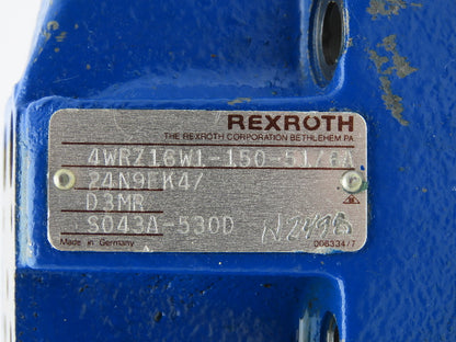 Rexroth 4WRZ 16 W1-150-51/6A24N9EK4/D3MR Proportional Directional Valve