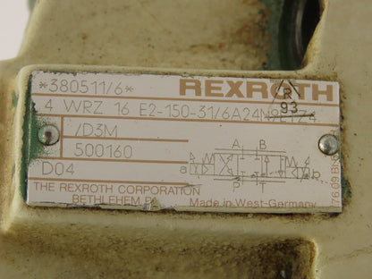 Rexroth 4WRZ 16 E2-150-31/6A24N9ETZ4/D3M Proportional Directional Valve