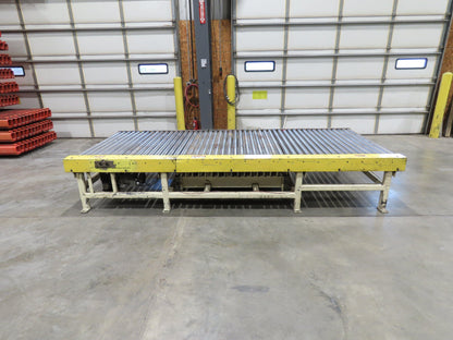 54"x 12' Pallet Transfer Conveyor 2.5" Roller 460V Chain Drive 60 FPM