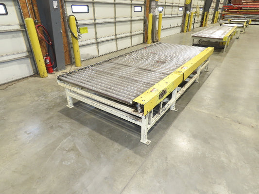54"x 12' Pallet Transfer Conveyor 2.5" Roller 460V Chain Drive 60 FPM
