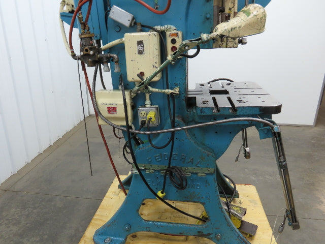 Federal No 3 Mechanical OBI Punch Press 32 Ton 2-1/2" Stroke 7" Throat 3Hp 3Ph