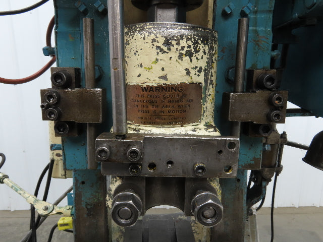 Federal No 3 Mechanical OBI Punch Press 32 Ton 2-1/2" Stroke 7" Throat 3Hp 3Ph