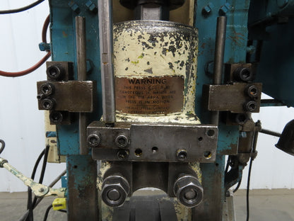 Federal No 3 Mechanical OBI Punch Press 32 Ton 2-1/2" Stroke 7" Throat 3Hp 3Ph