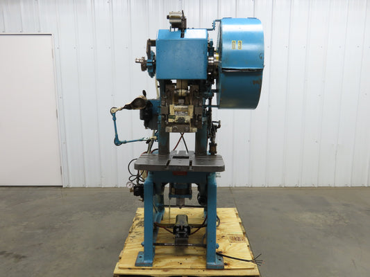 L&J No 18 Mechanical OBI Punch Press 18 Ton 2" Stroke 6" Throat 1.5Hp 3Ph