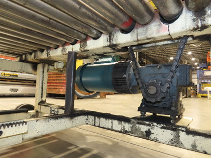 54" Pallet Conveyor 2.5" Roller 60"L 1Hp 460V Chain Drive 60 FPM