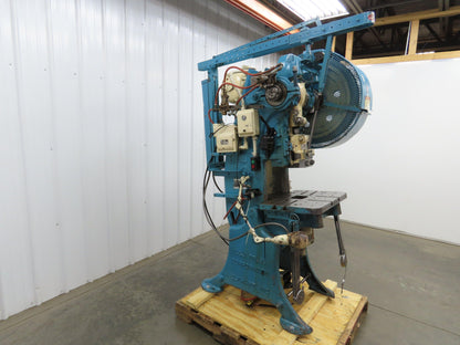 L&J No 3 Mechanical OBI Punch Press 22 Ton 2-1/2" Stroke 7" Throat 2Hp 3Ph