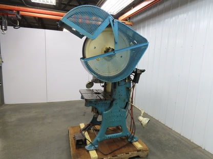 L&J No 3 Mechanical OBI Punch Press 22 Ton 1-3/8" Stroke 63/4" Throat 2Hp 3Ph