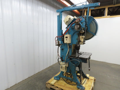 L&J No 3 Mechanical OBI Punch Press 22 Ton 4" Stroke 7" Throat 3Hp 3Ph 220/440V