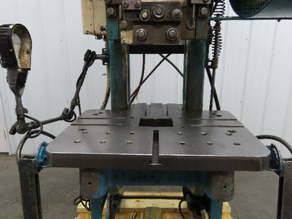 L&J No 3 Mechanical OBI Punch Press 22 Ton 4" Stroke 7" Throat 3Hp 3Ph 220/440V