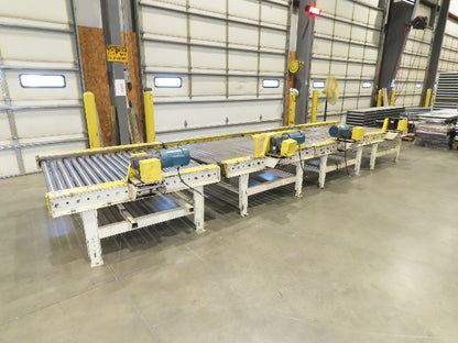 54" Pallet Conveyor 2.5" Roller 1Hp 460V Chain Drive 60 FPM 20' Length