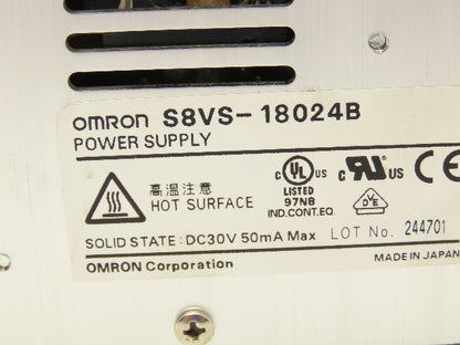 Omron S8VS-18024B Switch Mode Power Supply In 100-240VAC Out 24VDC 7.5A